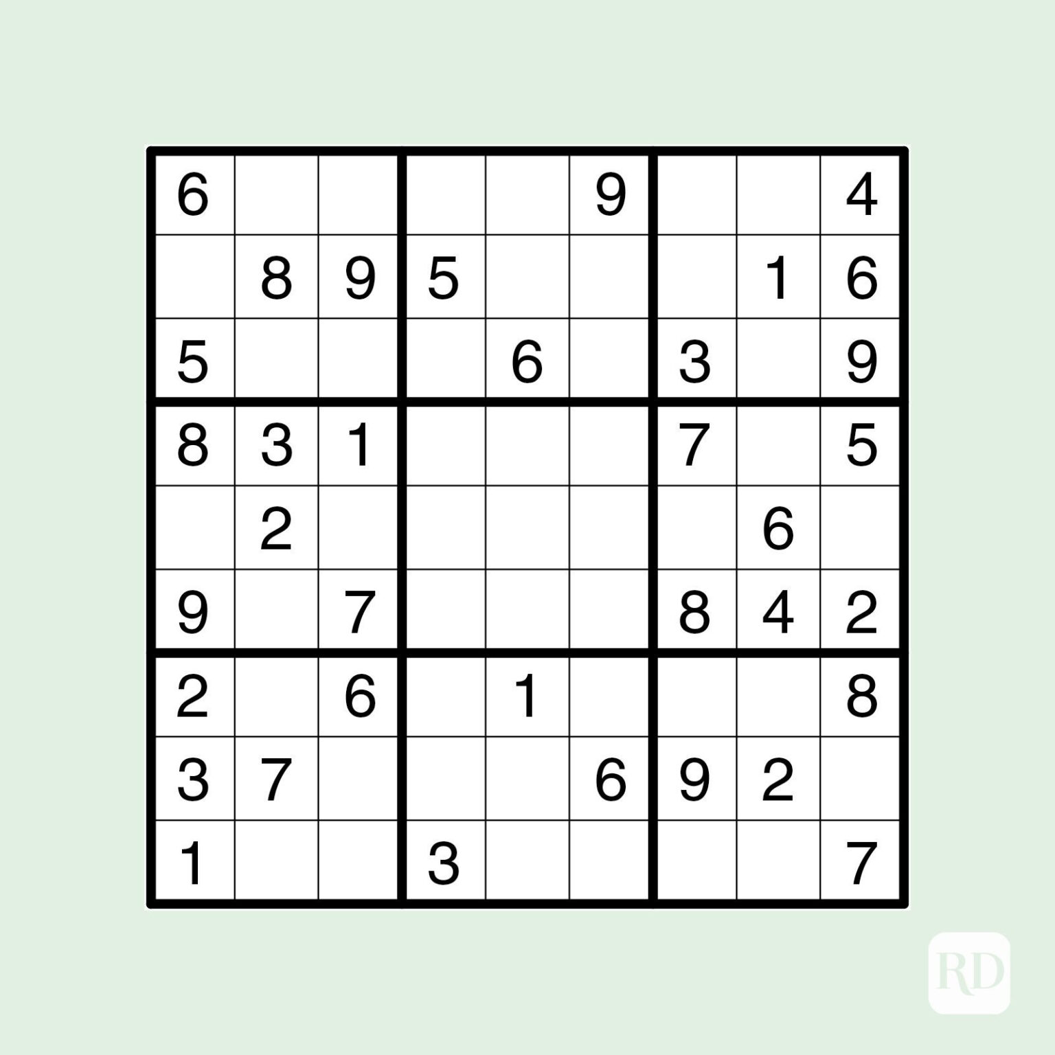 20 Free Printable Sudoku Puzzles For All Levels Reader S Digest 