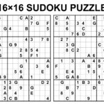 4 Best 16 Sudoku Printable Printablee