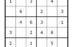 4X4 Sudoku Printable Printable Template 2021