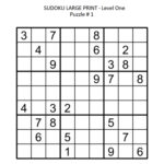 99 Sudoku Puzzles Large Print Level 1 For Kids Digital Format Etsy