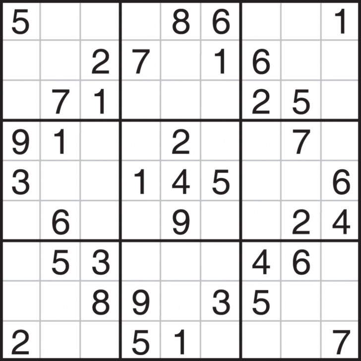 Sudoku Puzzle Medium NYTimes Printable Sudoku Nyt