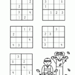 Christmas Sudoku Logical Reasoning Activity For Kids Printable Sudoku