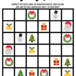 Christmas Sudoku Logical Reasoning Activity For Kids Sudoku Printable