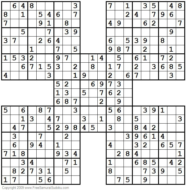 Die Besten 25 Sudoku Samourai Ideen Auf Pinterest Ninja krieger 