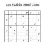 Easy Sudoku For Kids 4X4 6X6 9X9 9 X 9 Sudoku Printable