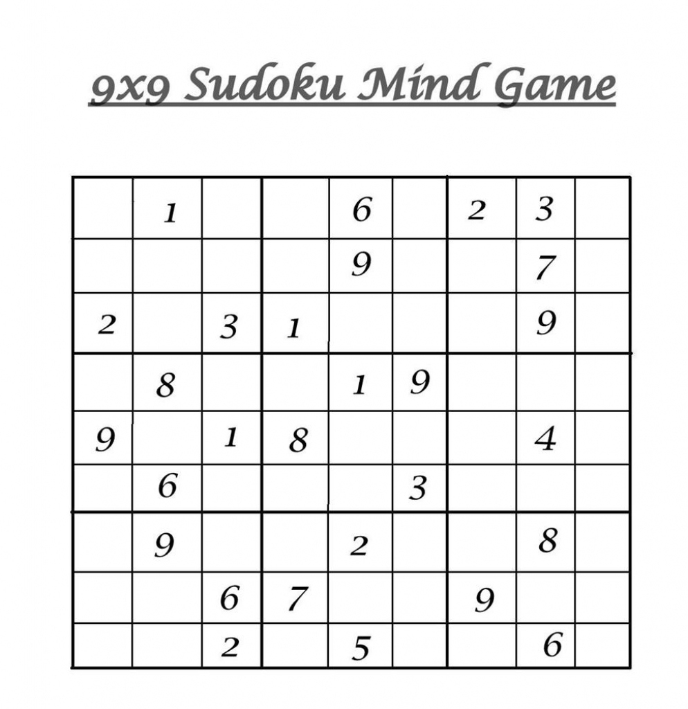 Simple Sudoku Printable 4 4 Sudoku Printables