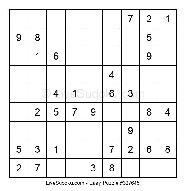 Easy Sudoku Online 327645 Live Sudoku