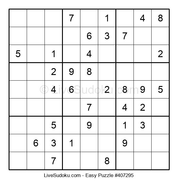 Easy Sudoku Online 407295 Live Sudoku