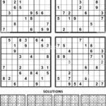 Four Sudoku Puzzles Of Comfortable Easy Yet Not Very Easy Level