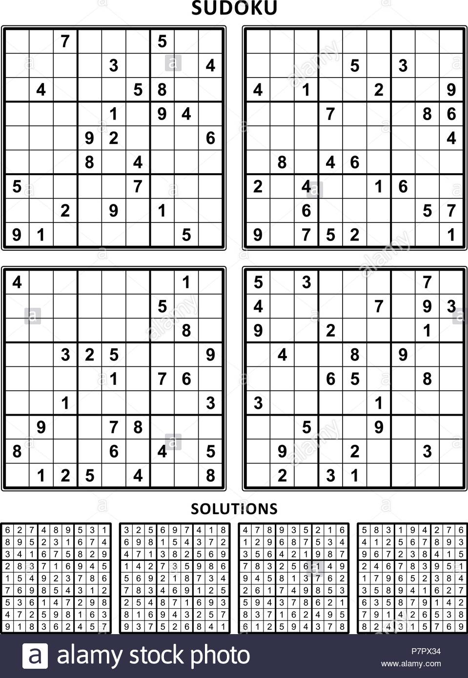 Printable Sudoku With Answers Sudoku Printables