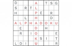 Free Alphadoku Puzzles Printable Sudoku Puzzles Easy 6 Printable
