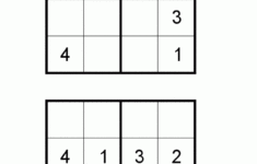 Free Kid Sudoku Puzzle Level 4 Page 4