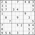 Free Printable Easy Sudoku Puzzles Printable Template 2021