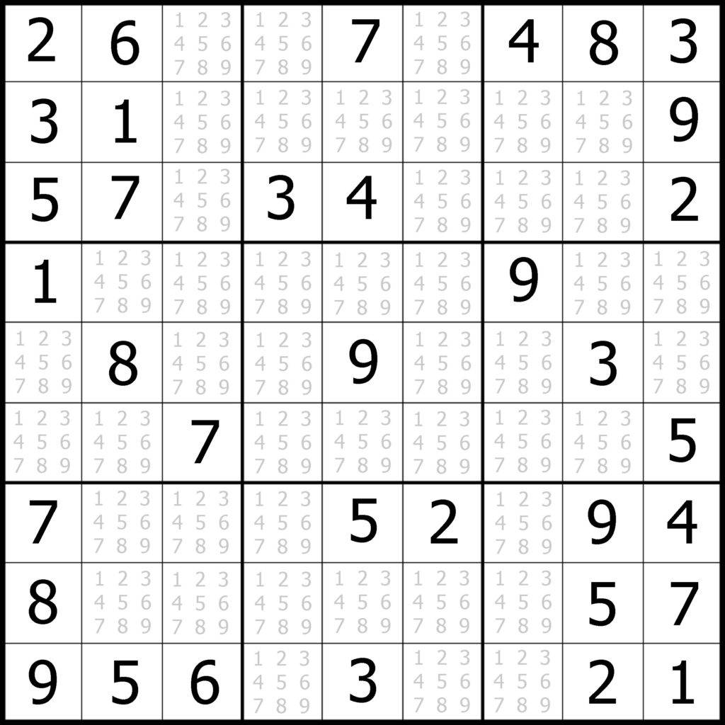 Free Printable Easy Sudoku Puzzles Printable Template 2021