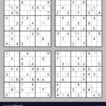 Free Printable Sudoku 4 Per Page