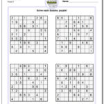 Free Printable Sudoku 6 Per Page Free Printable