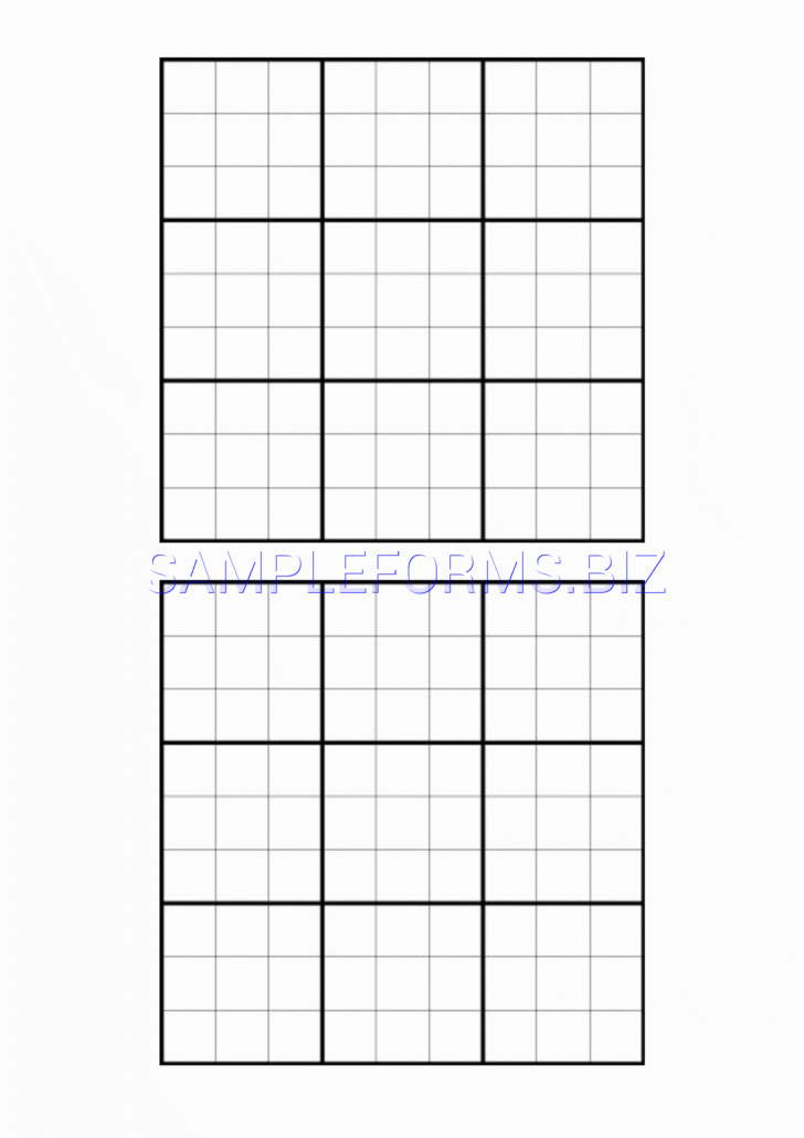 Printable Sudoku Sheets Blank