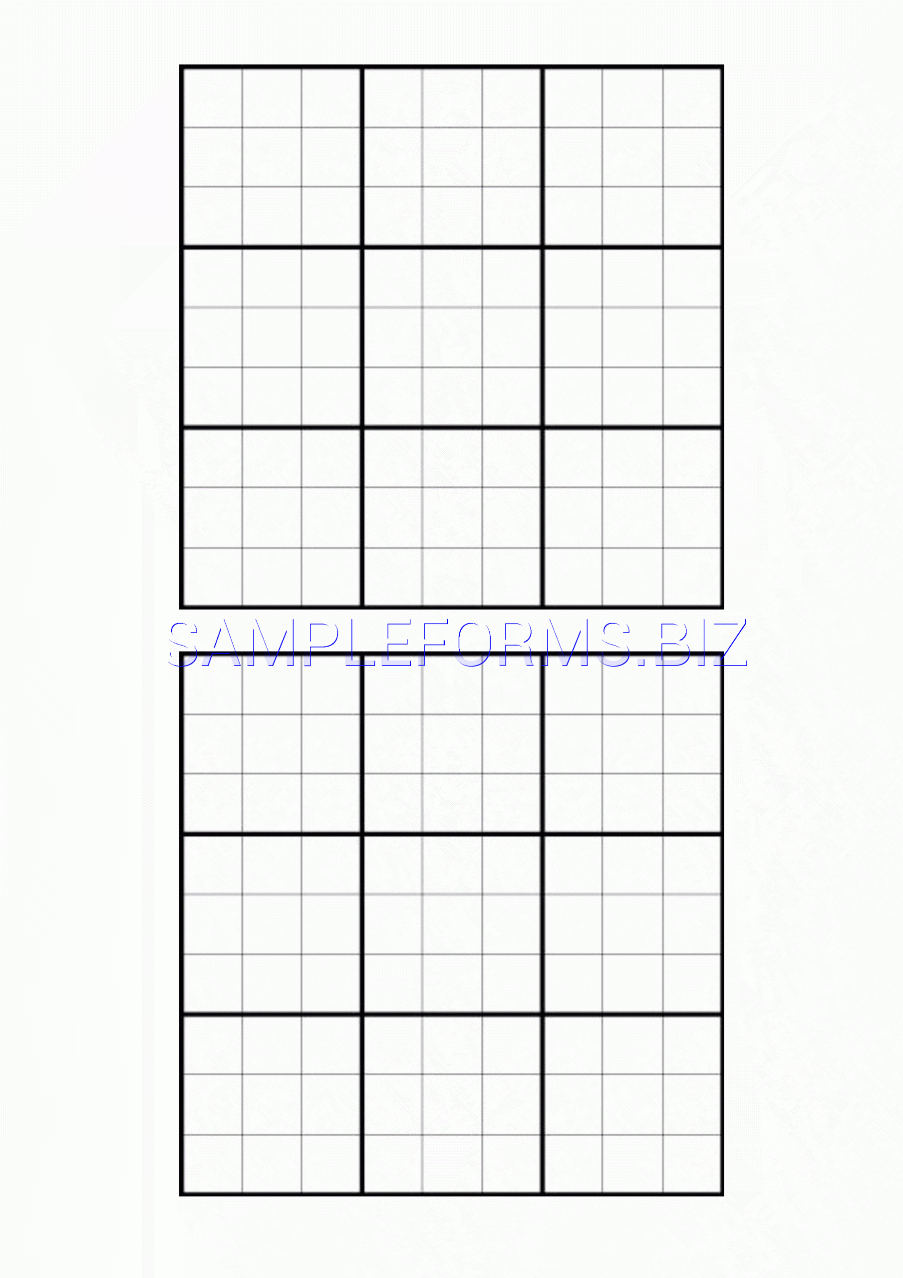 Free Printable Sudoku Blank Grids Sudoku Printable
