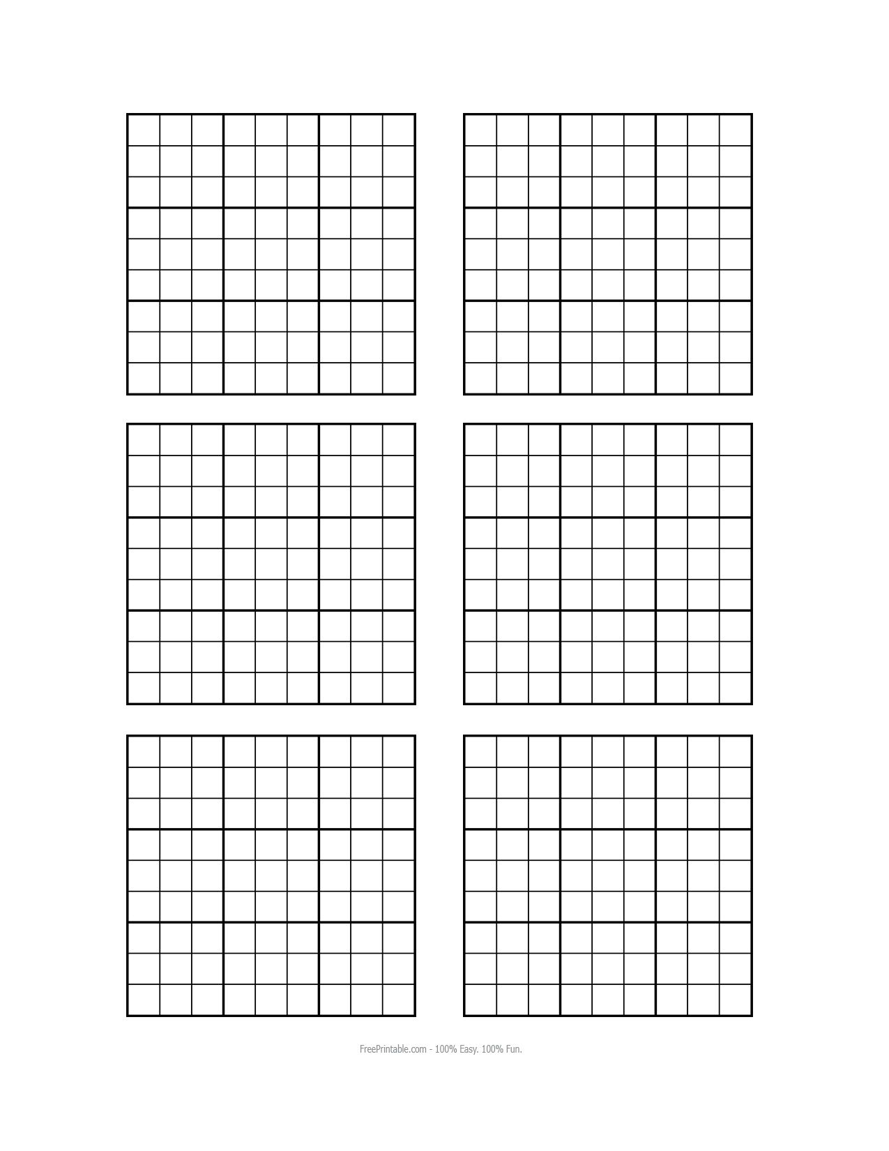 Free Printable Sudoku Puzzles 4 Per Page Sudoku Printable