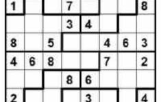 Free Printable Sudoku Puzzles Free Printable Printable Sudoku