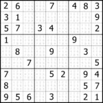 Free Printable Sudoku With Answers Free Printable