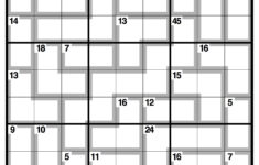 Free Printable Sum Sudoku Sudoku Printable
