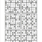 Free Sudoku Printable 6 Per Page Sudoku Printable Sudoku Sudoku Puzzles