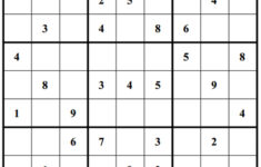 Free Sudoku Printable Blanks Sudoku Printable