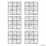 Hard Sudoku Printable 6 Per Page Gridgit