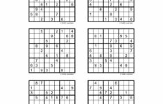 Hard Sudoku Printable 6 Per Page Gridgit