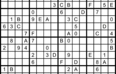 Hexadoku Sudoku 16x16 16x16 Sudoku Sudoku Print Mega Etsy