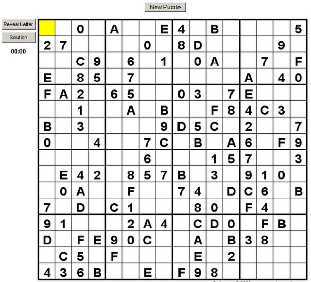 Jumbo Sudoku 16x16 Instructions Sudoku Japanese S doku Is A 