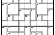 Killer Sudoku Printable Printable Template Free