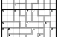 Killer Sudoku Wikipedia Killer Sudoku Free Printable Free