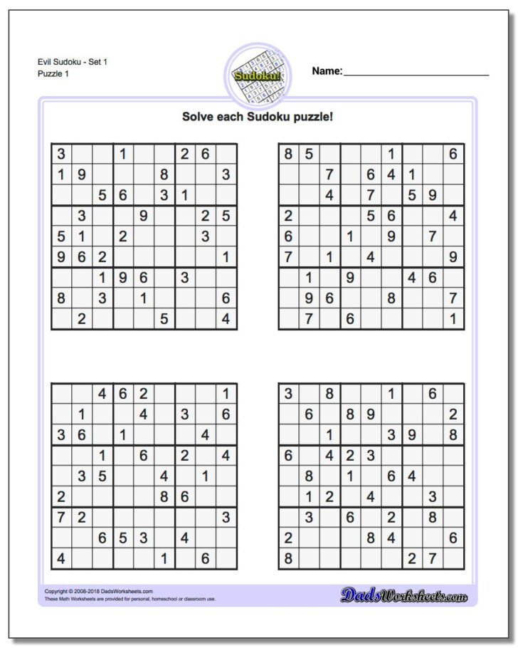 Printable La Times Sudoku