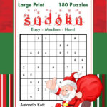 Large Print Sudoku Christmas 180 Easy To Hard Puzzles Etsy