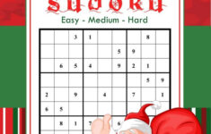Large Print Sudoku Christmas 180 Easy To Hard Puzzles Etsy