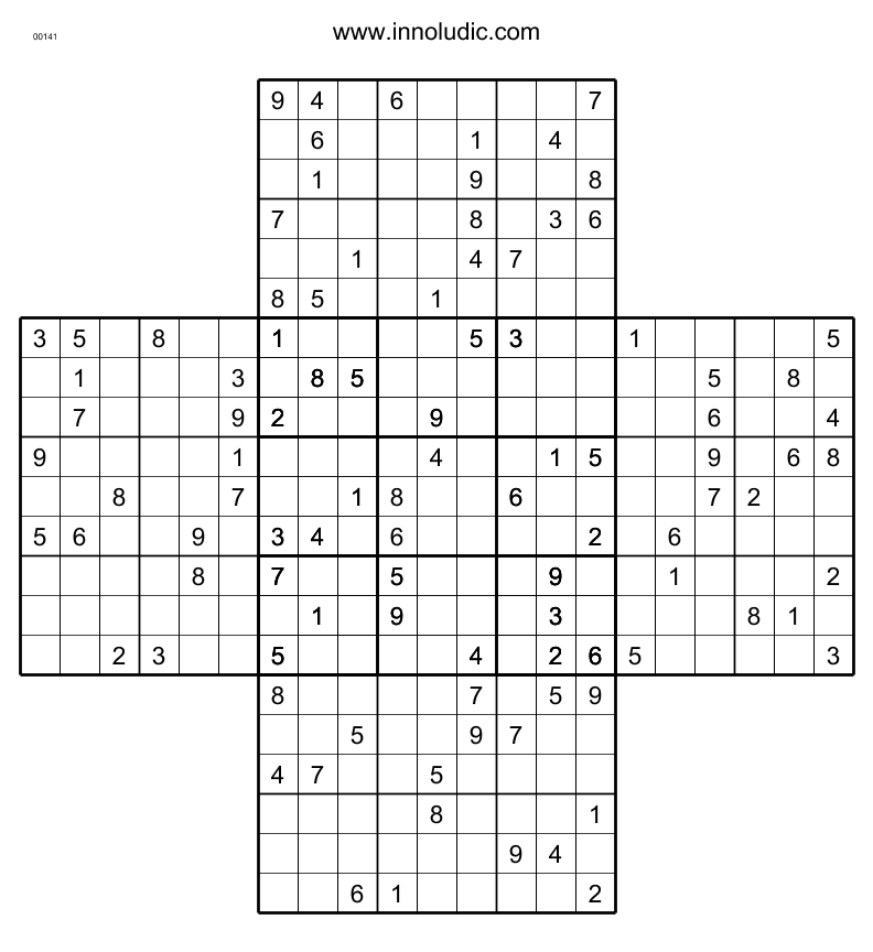 Multi Sudoku Kamikaze Sudoku 8