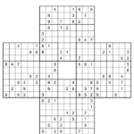 Multi Sudoku With 4 Sudokus 5