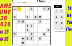New York Times Sudoku 28 6 2020 T H P L LI U YouTube Printable Sudoku