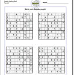 Pindadsworksheets On Math Worksheets Sudoku Puzzles Math Printable