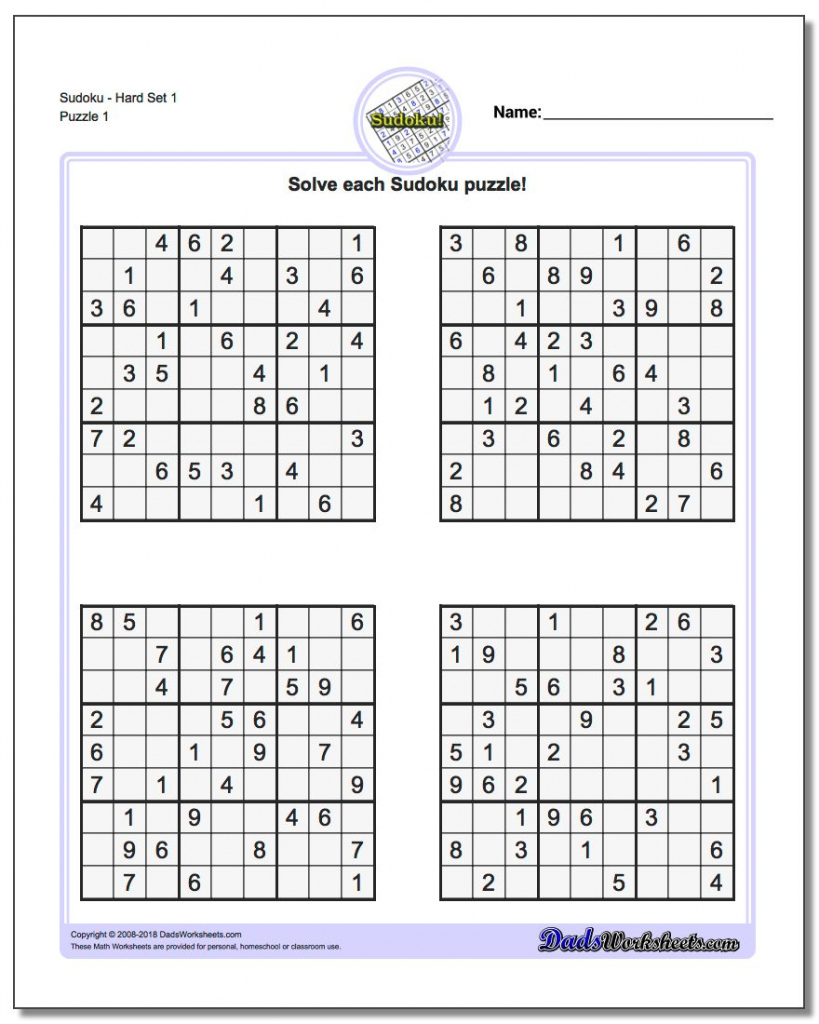 Print Sudoku Puzzles Hundreds Of Sudoku Puzzles That You Can Print 