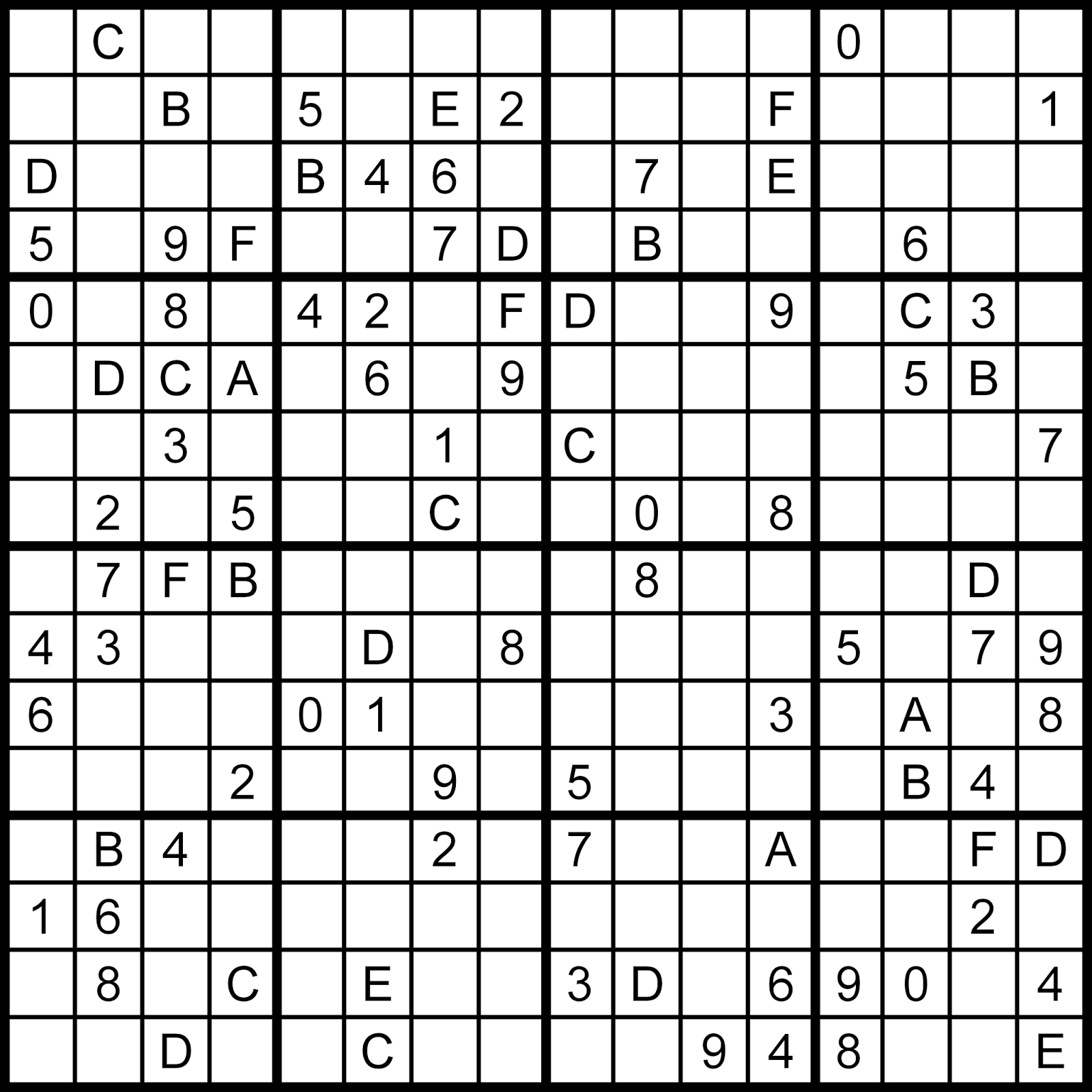 Free Alphadoku Puzzles Printable Sudoku With Numbers And Letters 