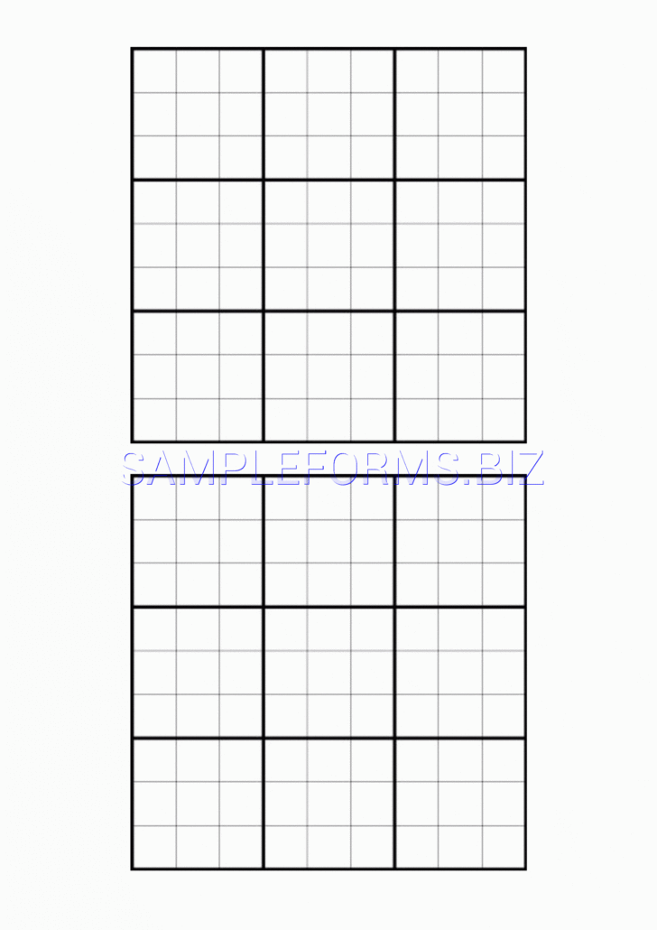 Printable Sudoku Blank Puzzle Form