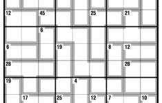 Printable Killer Sudoku Puzzles Free Sudoku Printable