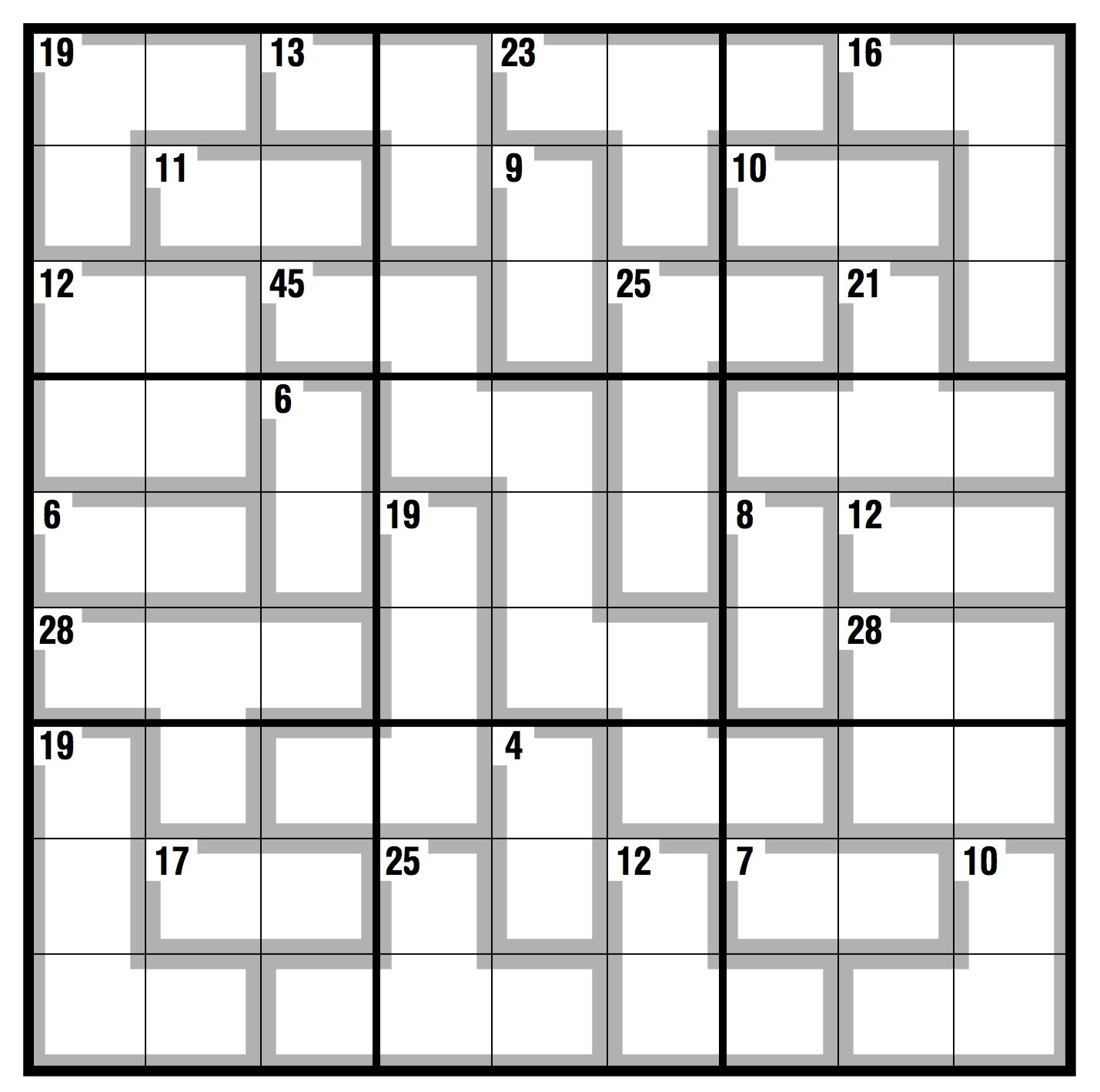 Printable Killer Sudoku Puzzles Free Sudoku Printable