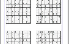 Printable Medium Sudoku Puzzles Math Worksheets Sudoku Puzzles