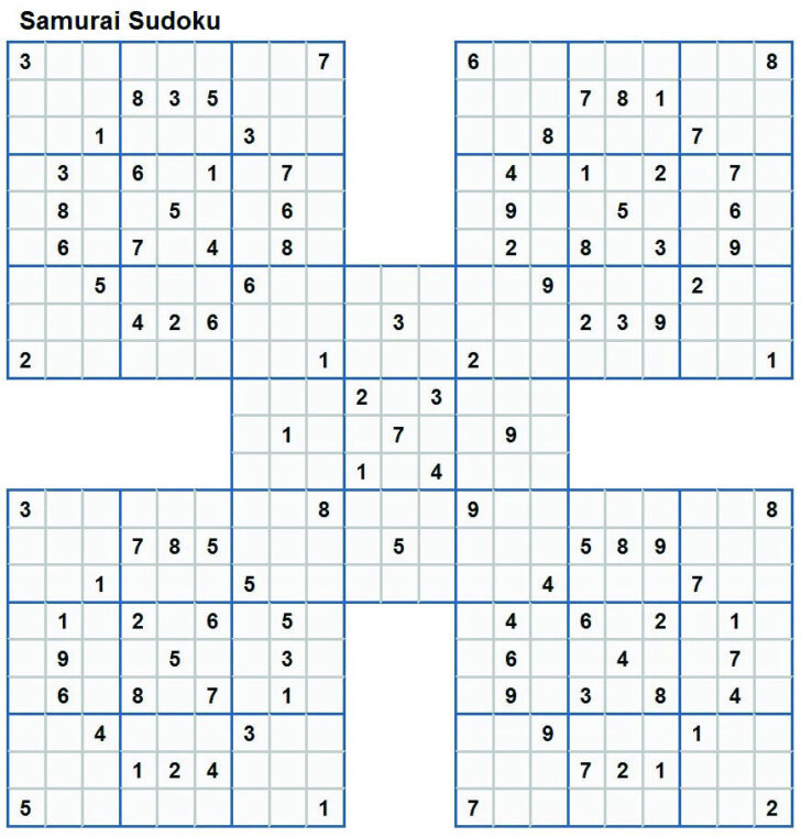 Printable Ninja Sudoku