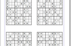 Printable Sudoku 4 Per Page Blank Printable Sudoku Free