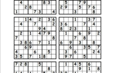Printable Sudoku 6 Per Page That Are Clever Roy Blog